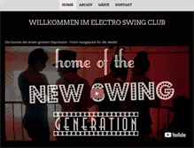 Tablet Screenshot of electroswingclub.ch